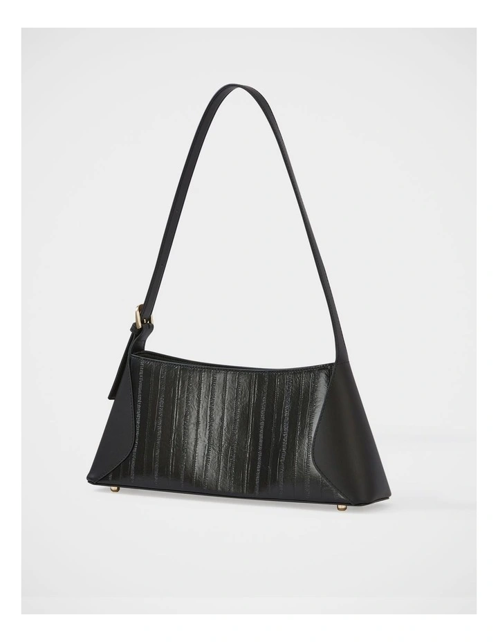 Haven Leather Shoulder Bag in Black image 2