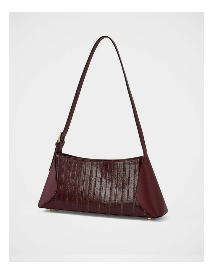 Haven Leather Shoulder Bag in Wine image 2