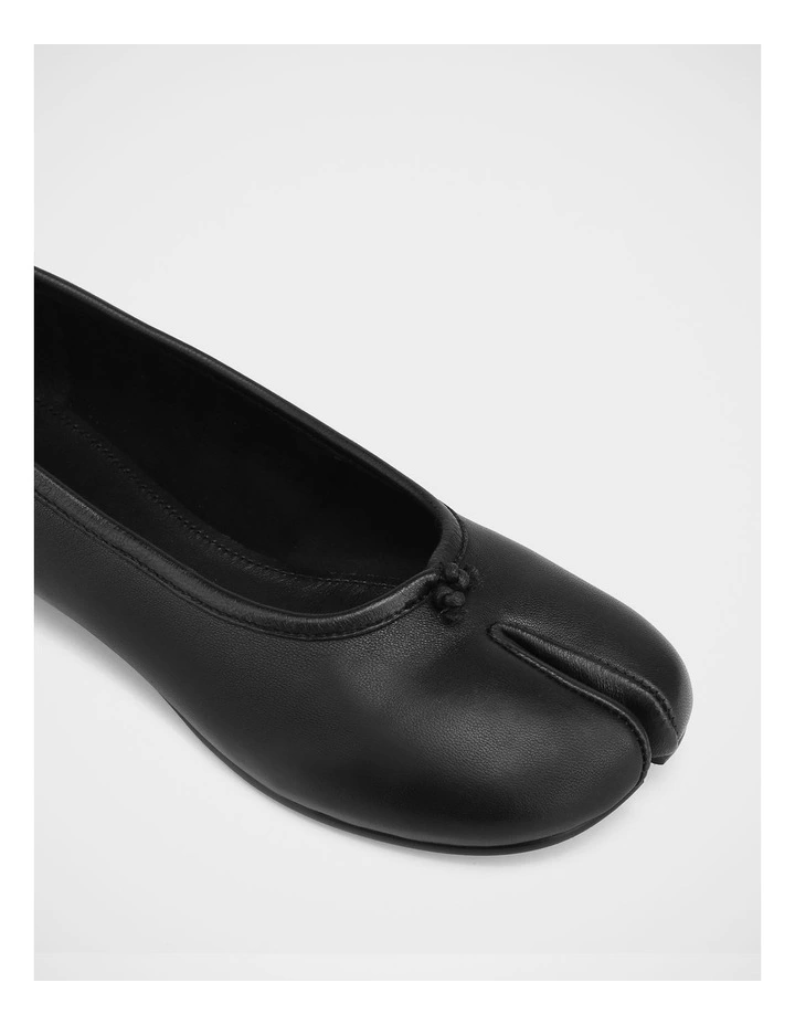 Byron Leather Tabi in Black image 3