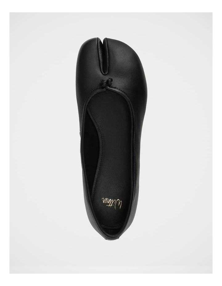 Byron Leather Tabi in Black image 5