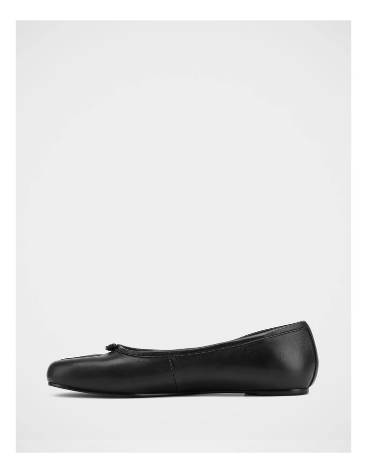Byron Leather Tabi in Black image 6