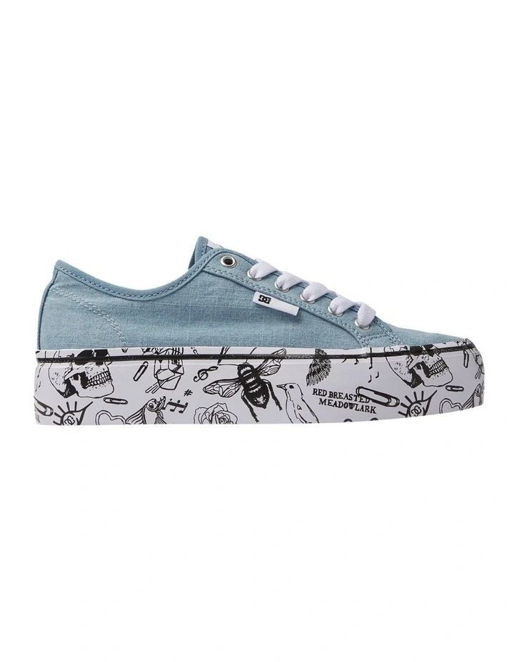 Manual Platform Shoes in Heather Dark Denim image 1