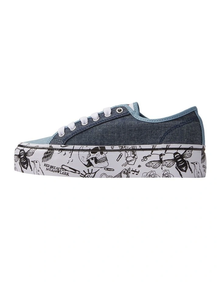Manual Platform Shoes in Heather Dark Denim image 4