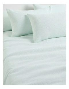 Mila Queen Duvet Cover in Mist