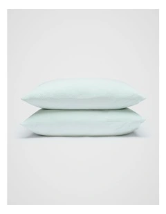 Mila Standard Pillowcase Set of 2 in Mist