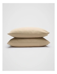 Mila Standard Pillowcase Set of 2 in Rye