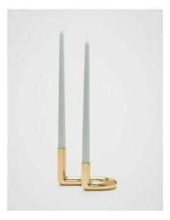 Jude Twin Candle Holder in Gold