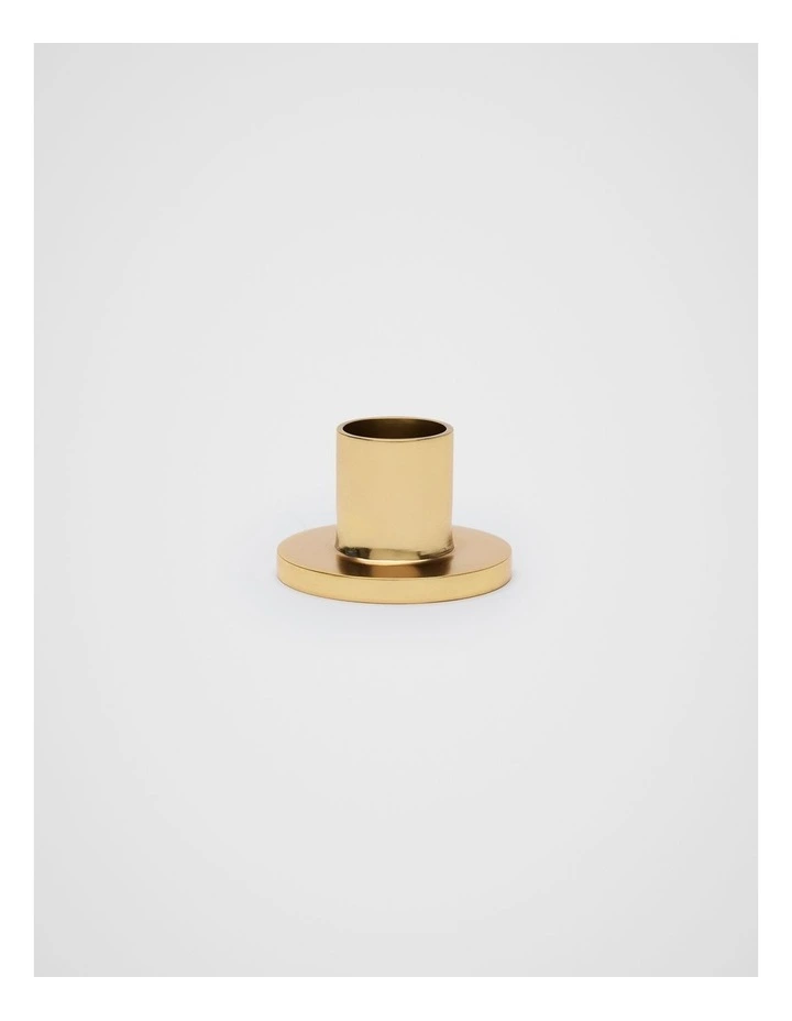 Jude Single Candle Holder in Gold image 2