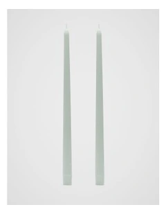 Tall Taper Candle Set of 2 in Mist