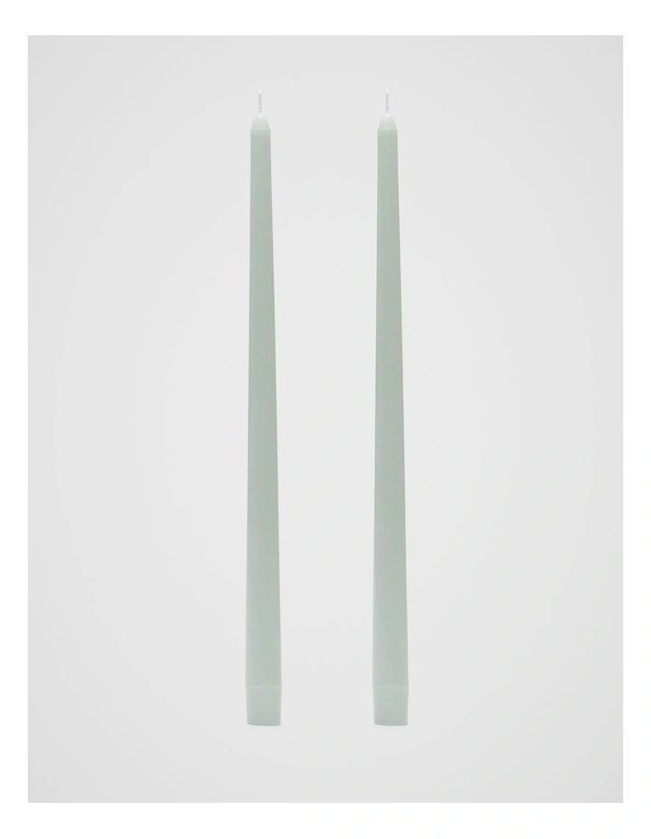 Tall Taper Candle Set of 2 in Mist image 1