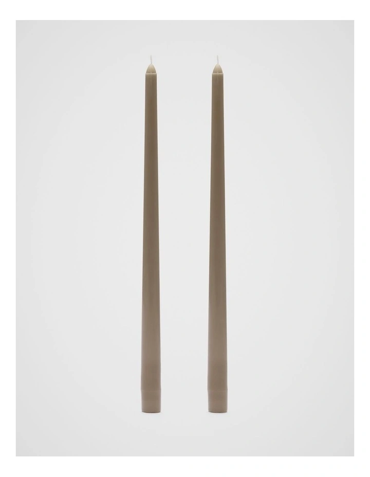 Tall Taper Candle Set of 2 in Rye image 1