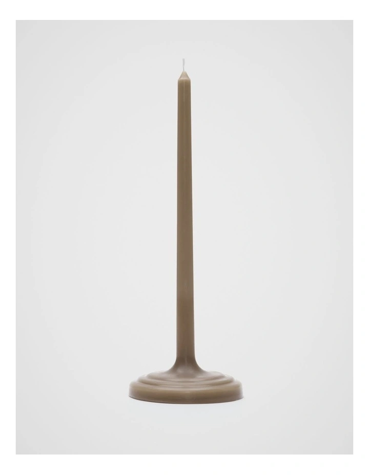 Ovi Single Taper Candle in Rye image 1