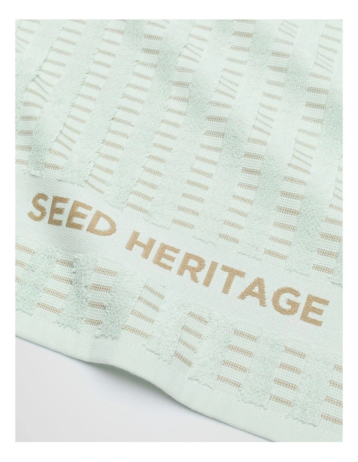 Textured Tea Towel in Mist image 2