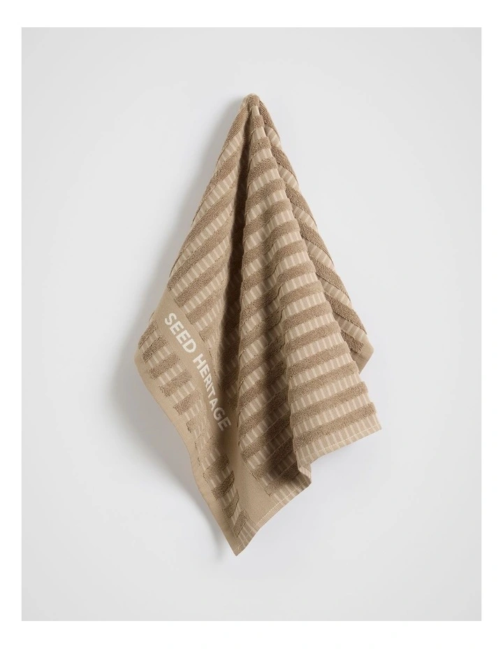 Textured Tea Towel in Rye image 1