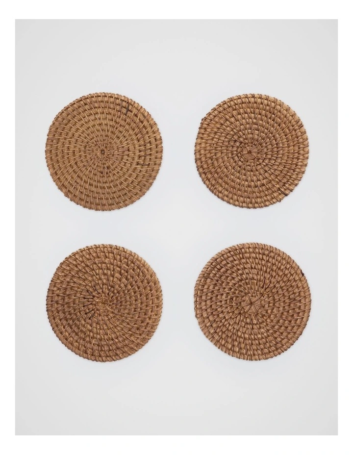 Evelyn Coaster Set of 4 in Natural image 1