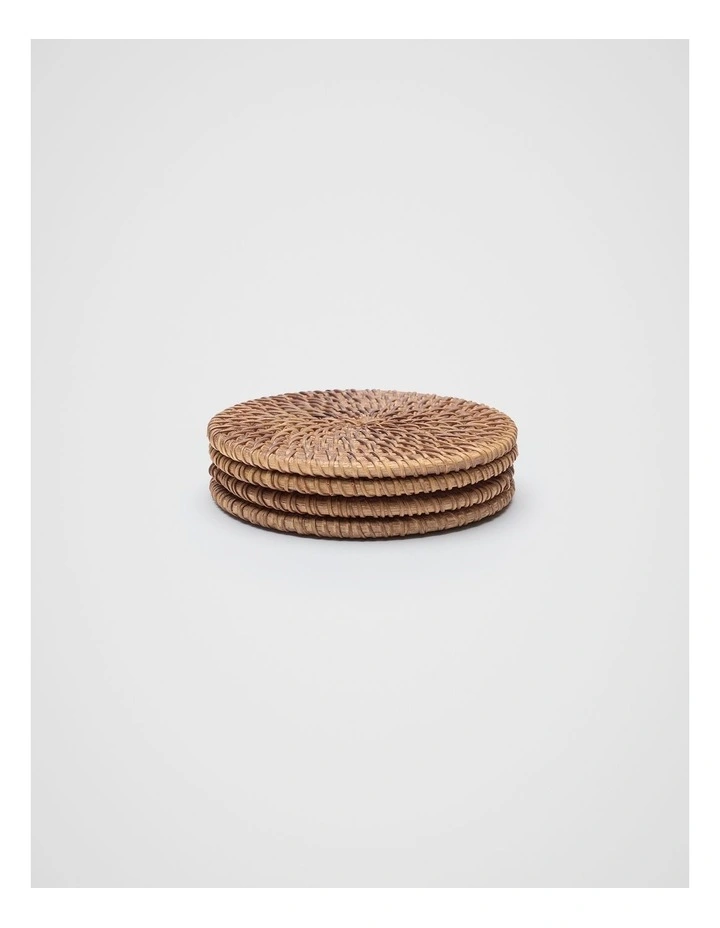Evelyn Coaster Set of 4 in Natural image 2