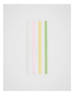 Selene Glass Straw Set of 4