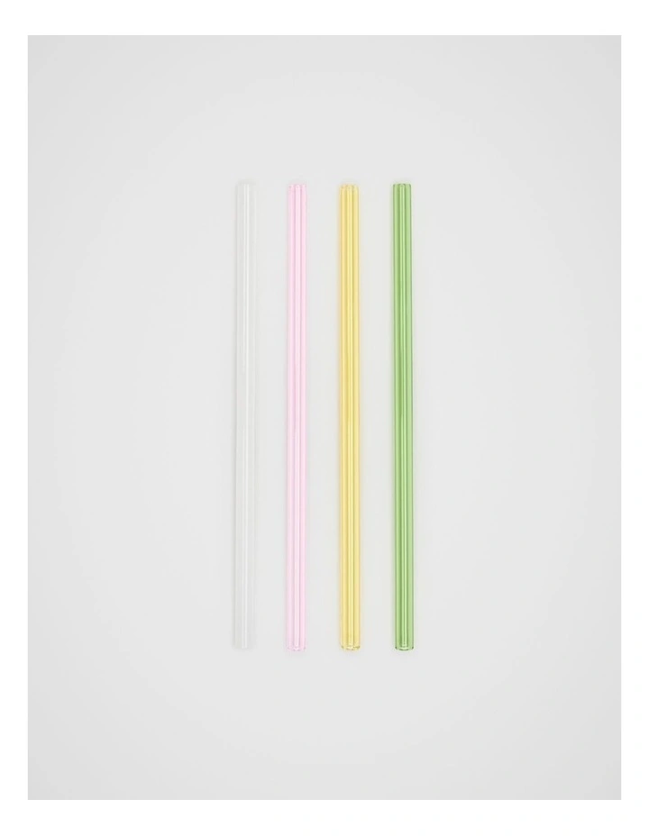 Selene Glass Straw Set of 4 image 1