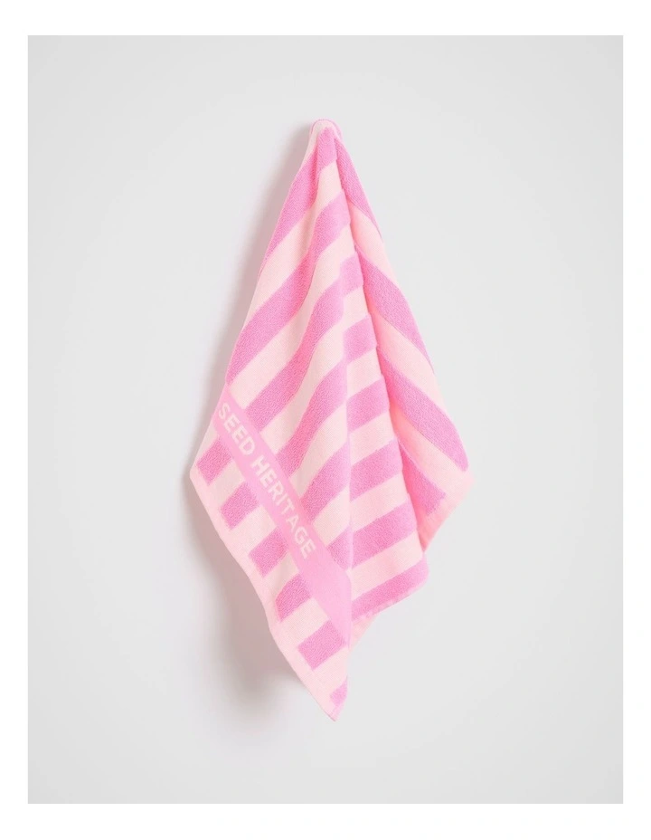 Seed Logo Tea Towel in Fairy Floss image 1