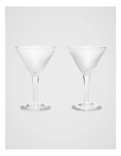 Selene Martini Glass Set of 2