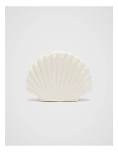 Shell Napkin Holder in Cloud Cream