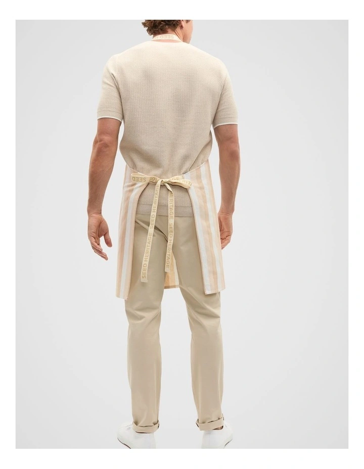 Alyra Stripe Adult Apron in Ecru image 2
