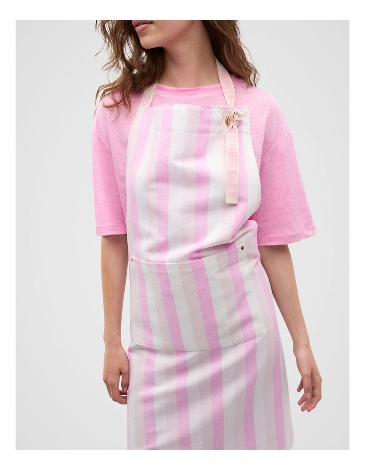 Alyra Stripe Adult Apron in Fairy Floss image 3