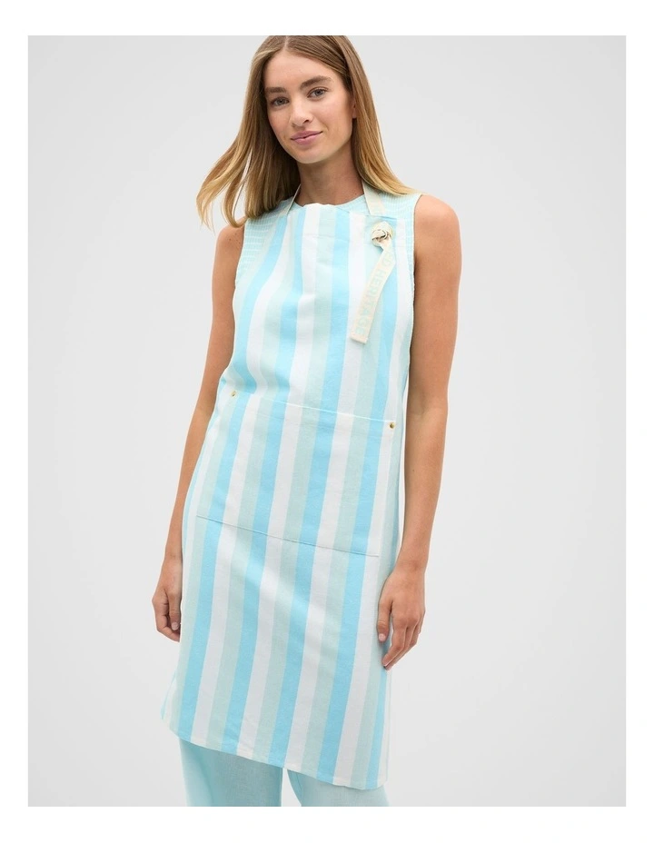 Alyra Stripe Adult Apron in Skyway image 1