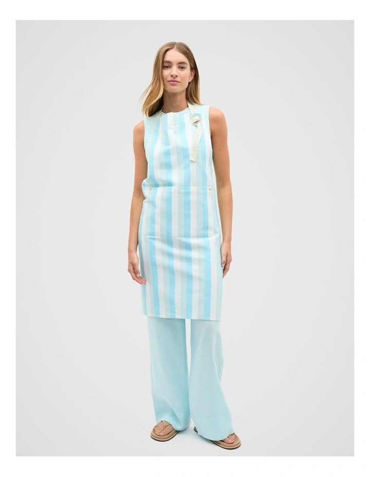 Alyra Stripe Adult Apron in Skyway image 4