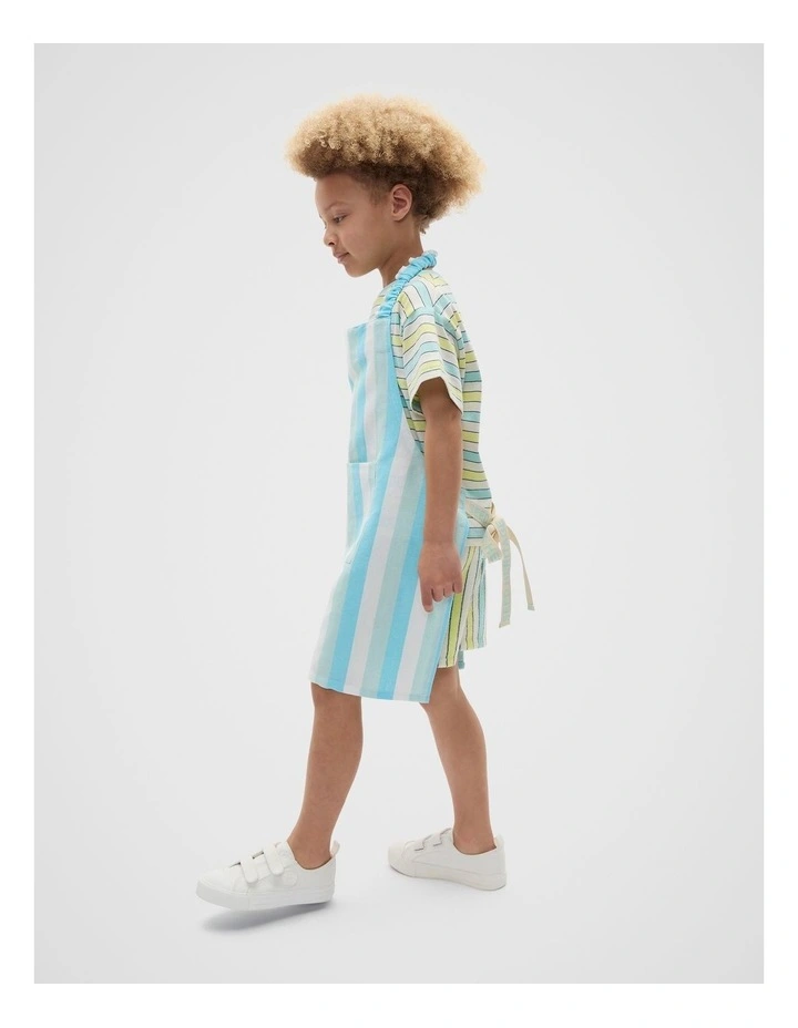 Alyra Stripe Child Apron in Skyway image 1