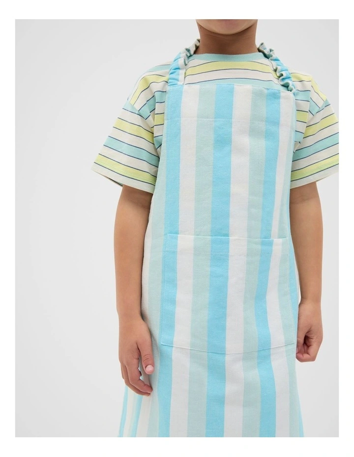 Alyra Stripe Child Apron in Skyway image 3