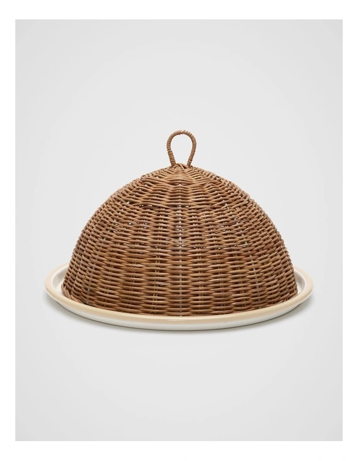 Tavi Rattan Cloche in Natural image 2