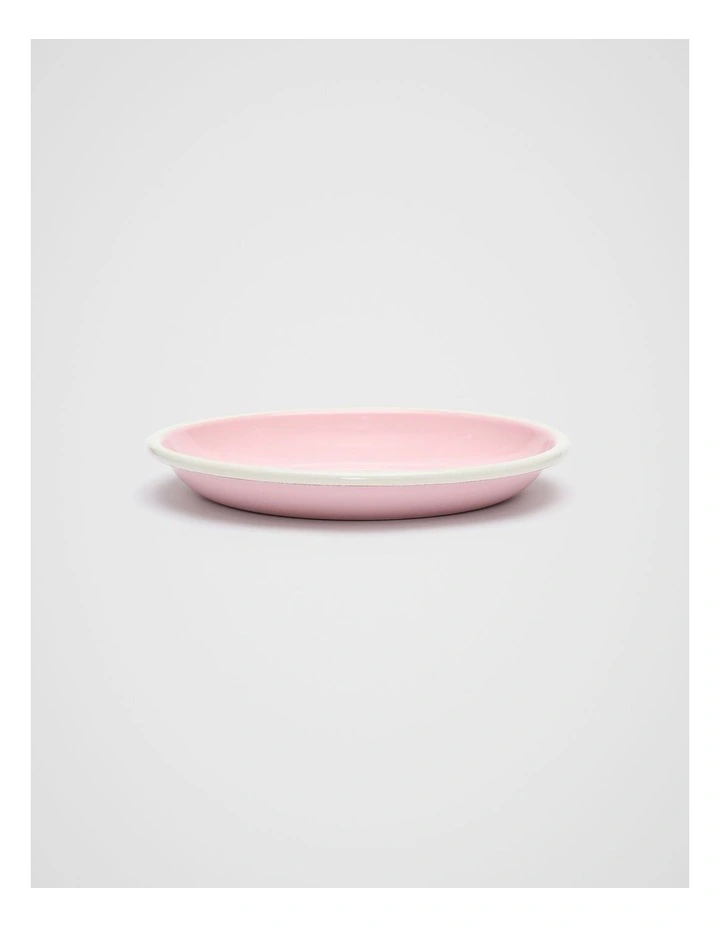 Loretta Enamel Shallow Plate in Fairy Floss image 1