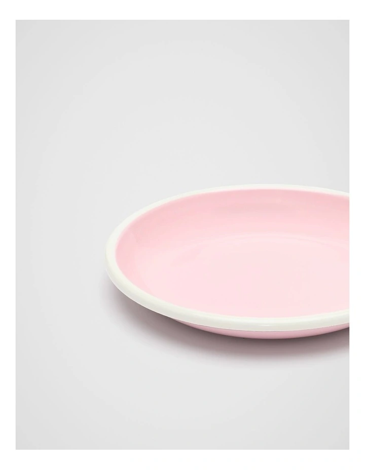 Loretta Enamel Shallow Plate in Fairy Floss image 2