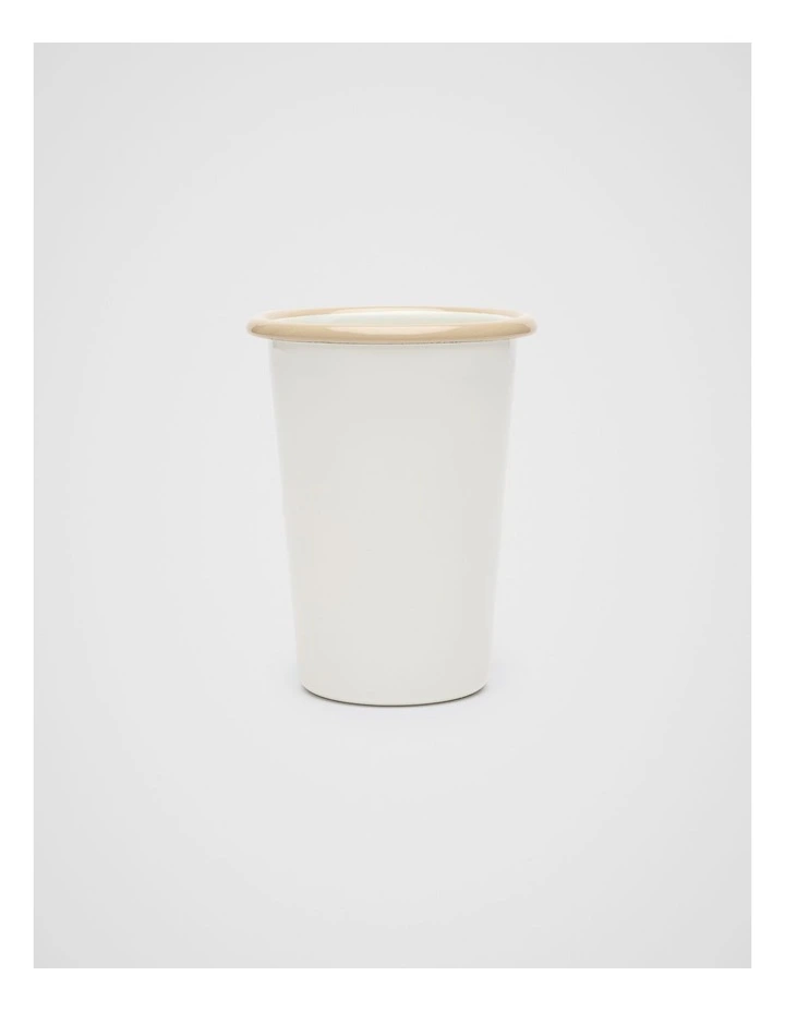 Loretta Enamel Tumbler in Cloud Cream image 1