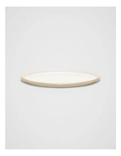 Loretta Enamel Plate in Cloud Cream