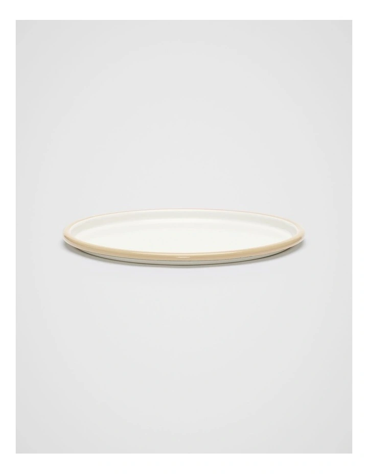 Loretta Enamel Plate in Cloud Cream image 1