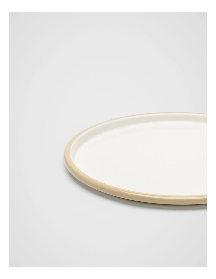Loretta Enamel Plate in Cloud Cream image 2