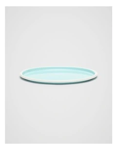 Loretta Enamel Plate in Skyway