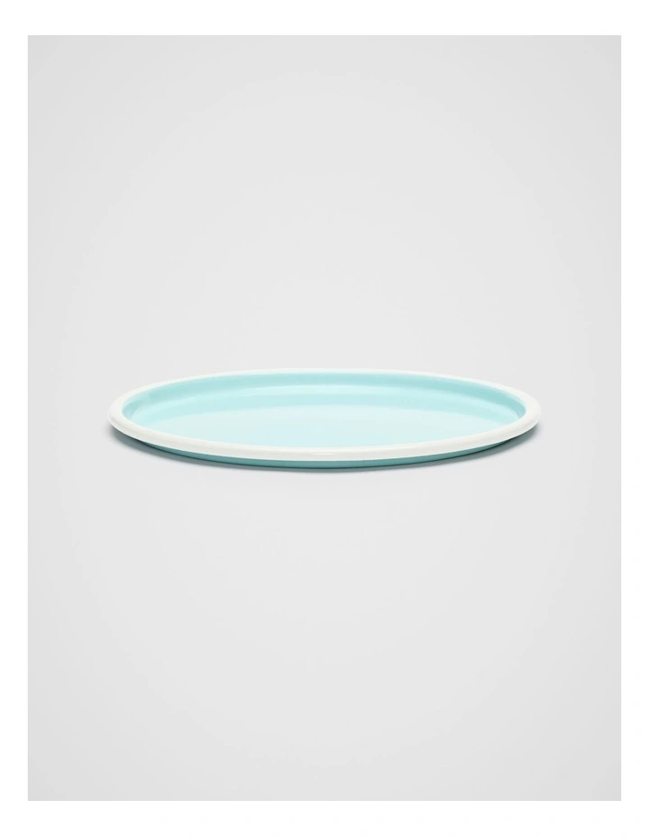 Loretta Enamel Plate in Skyway image 1