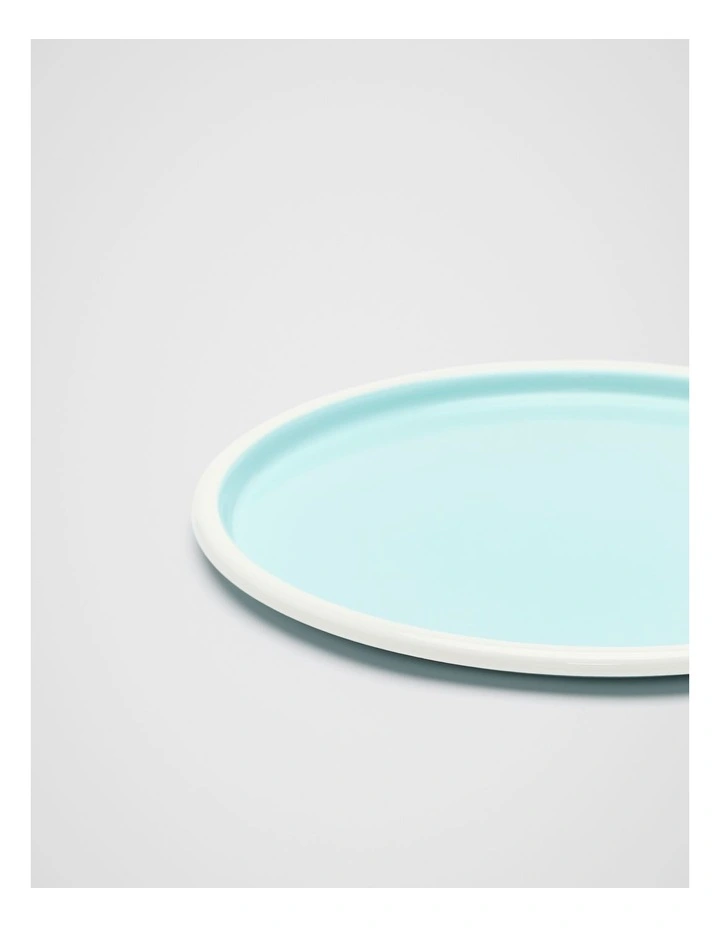 Loretta Enamel Plate in Skyway image 2