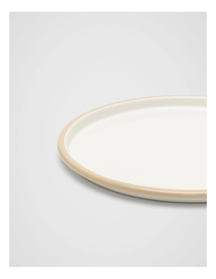 Loretta Enamel Serving Platter in Cloud Cream image 2