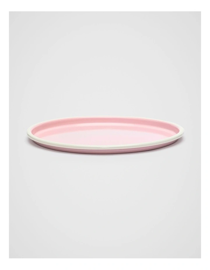 Loretta Enamel Serving Platter in Fairy Floss image 1