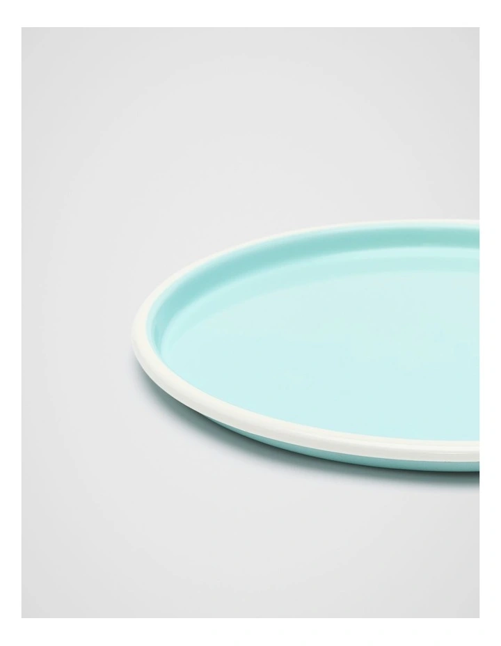 Loretta Enamel Serving Platter in Skyway image 2