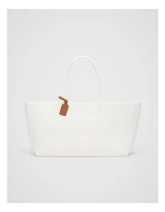Woven Market Bag in Cloud Cream