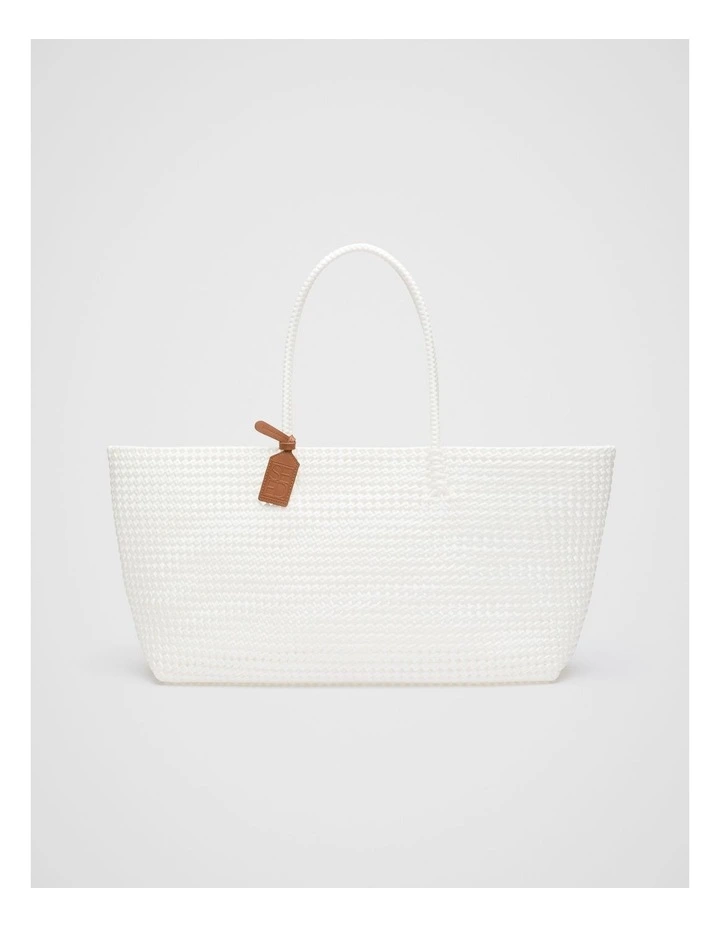 Woven Market Bag in Cloud Cream image 1