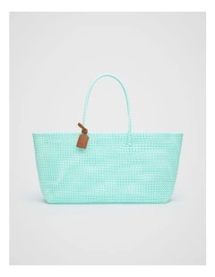 Woven Market Bag in Skyway