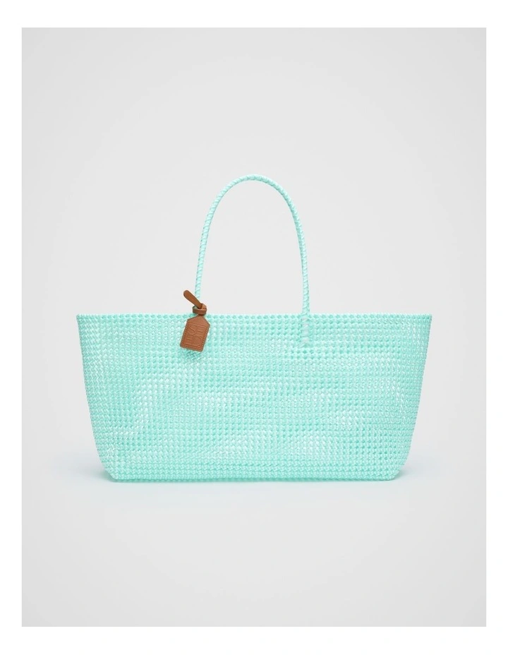 Woven Market Bag in Skyway image 1