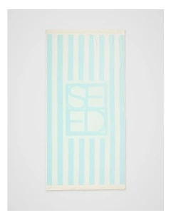 Resort Logo Beach Towel in Skyway