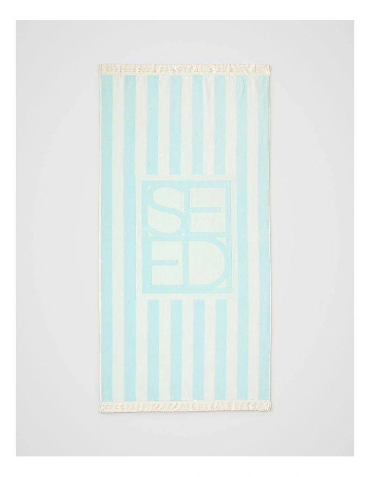 Resort Logo Beach Towel in Skyway image 1